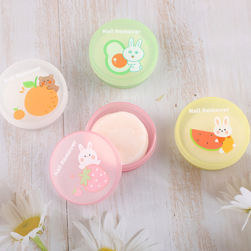 Bessie's new fruit-scented, non-irritating nail polish remover pads - gentle on nails, 48-count pack - for oil-based nail polish and manicure tools