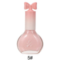 Nail polish, no baking, quick drying, non-tearable, nude color, sequined bottom oil, wine red cherry oily nail polish, wholesale