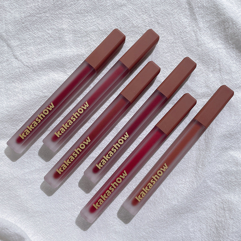 Kakashow powder mist silky lip glaze velvet matte matte student daily makeup whitening waterproof not easy to fade