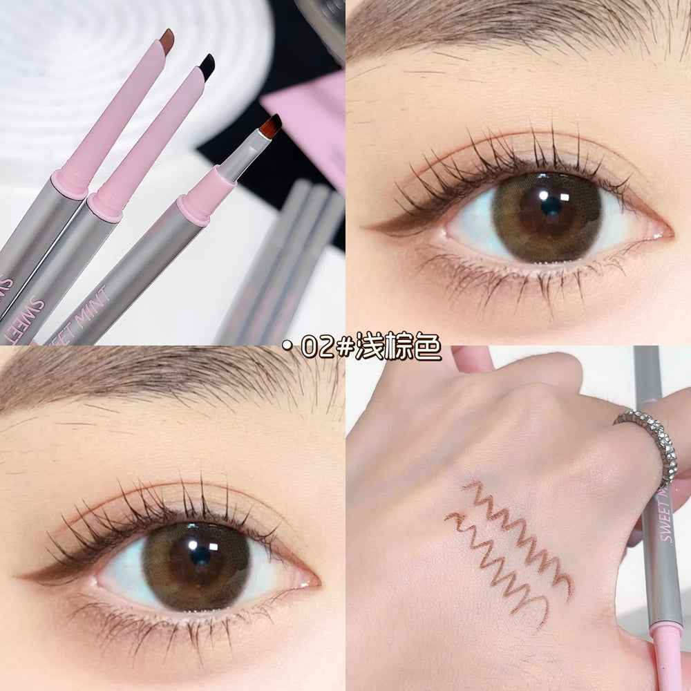 Sweet mint blade eyeliner gel pen waterproof, sweat-proof, long-lasting, non-smudge eyeliner pen