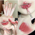Kapavini bubble bear lip glaze for women mirror water glossy pouty lips moisturizing glass lip whitening lipstick