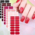 European and american new solid color nail art stickers, full cover nail polish film, designer logo stickers, candy iridescent sweet style