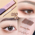 Wodwod silky smooth flat tip gel eyeliner - 3d natural look, waterproof, sweat-proof, smudge-proof, beginner-friendly, faux nude eyeliner