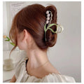 Lily of the valley flower super fairy elegant clip large classy hair clip women's back of the head autumeasiest for match shark clip hair accessories