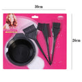 Hair dye brush, hair dye comb suit, baking oil hair dye bowl, hairdressing tools, baking oil brush, four-piece hairdressing and perm suit