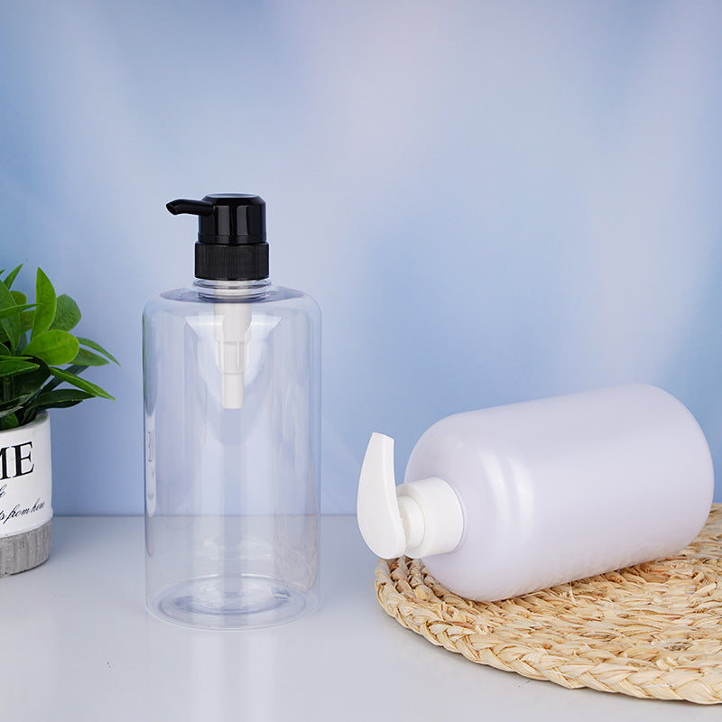Shampoo and shower gel empty bottles, push-type large-capacity refillable bottles, travel customized plastic bottles
