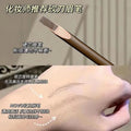 Novo wooden hard core double-ended eyebrow pencil waterproof sweatproof non-fading pencil style sharpenable duckbill flat head