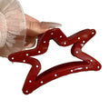 2025new arrival ancora red polka dot gripper for women classy back of head hair shark clip elegant hairpin hair accessories