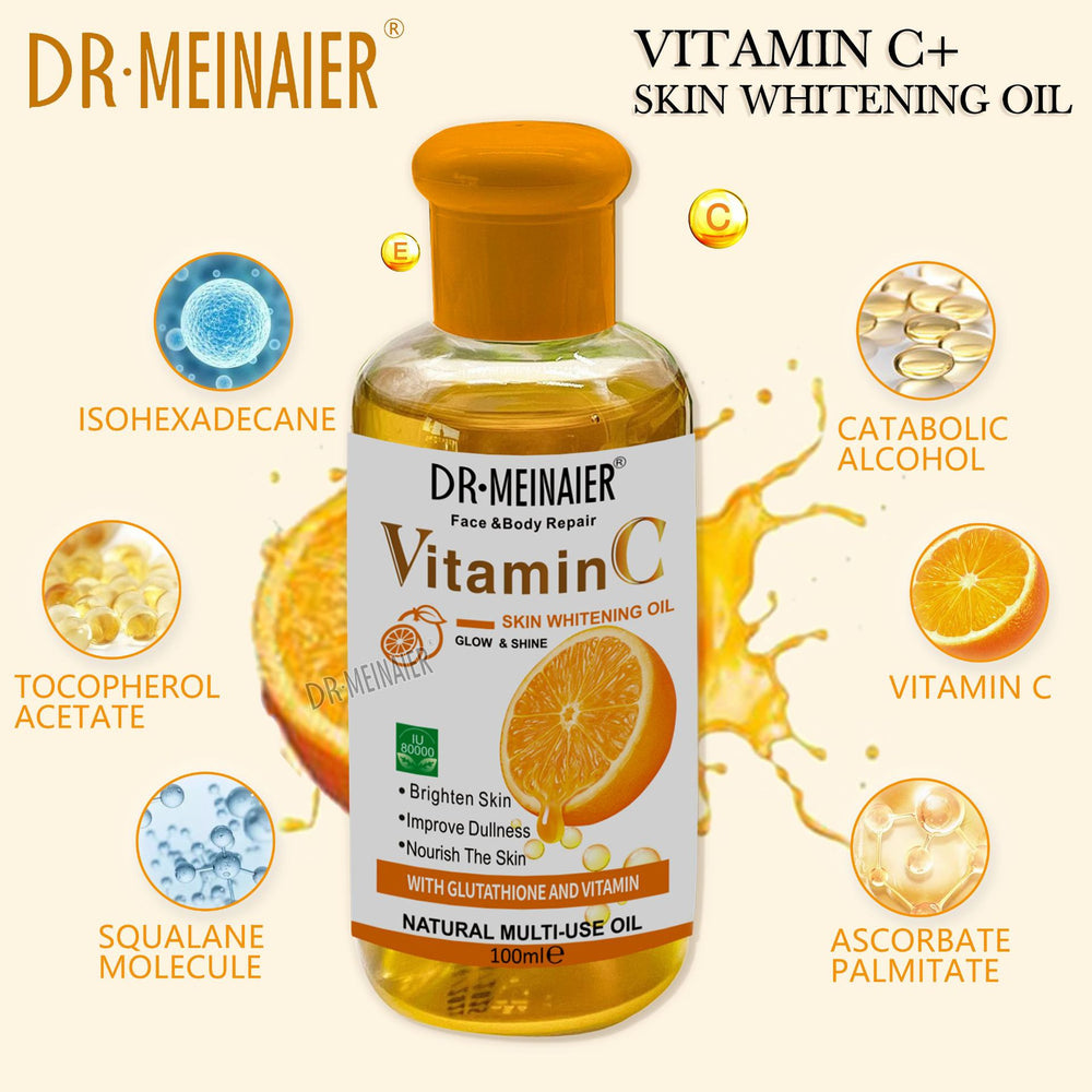 fresh orange vc essential oil moisturizing facial body brightening moisturizing black removing massage oil vitamin c100ml