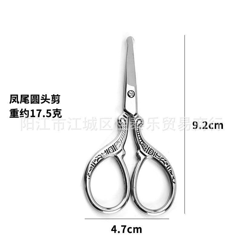 Wholesale stainless steel beauty scissors - eyebrow, nose hair, and detailing scissors - precision point mini scissors for beauty professionals