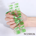 Zhengxiang custom gel nail stickers waterproof st. patrick's day cross-border fashionuv semi-cured nail stickers gel