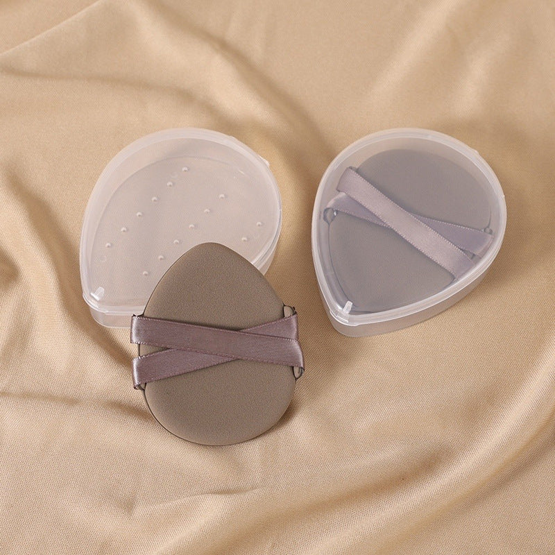 Thickenedsoft double ribbon air cushion puff dry and wet dual-use makeup application and easy to eat powder double bandage makeup puff