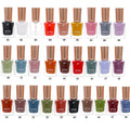 Bk summer new arrival: 36-color trendy oil-based nail polish - peel-off, no-bake, long-lasting, smudge-proof, brightening manicure