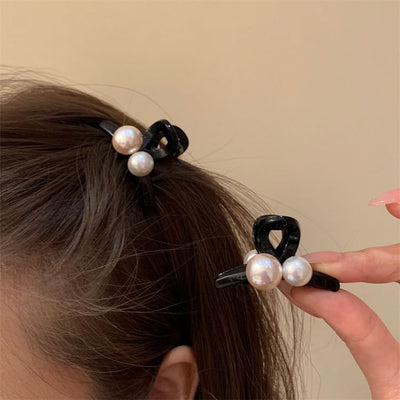 Casual pearl princess head clip small bangs clip broken hair clip hair accessories small clip back head hair clip hair clip for women