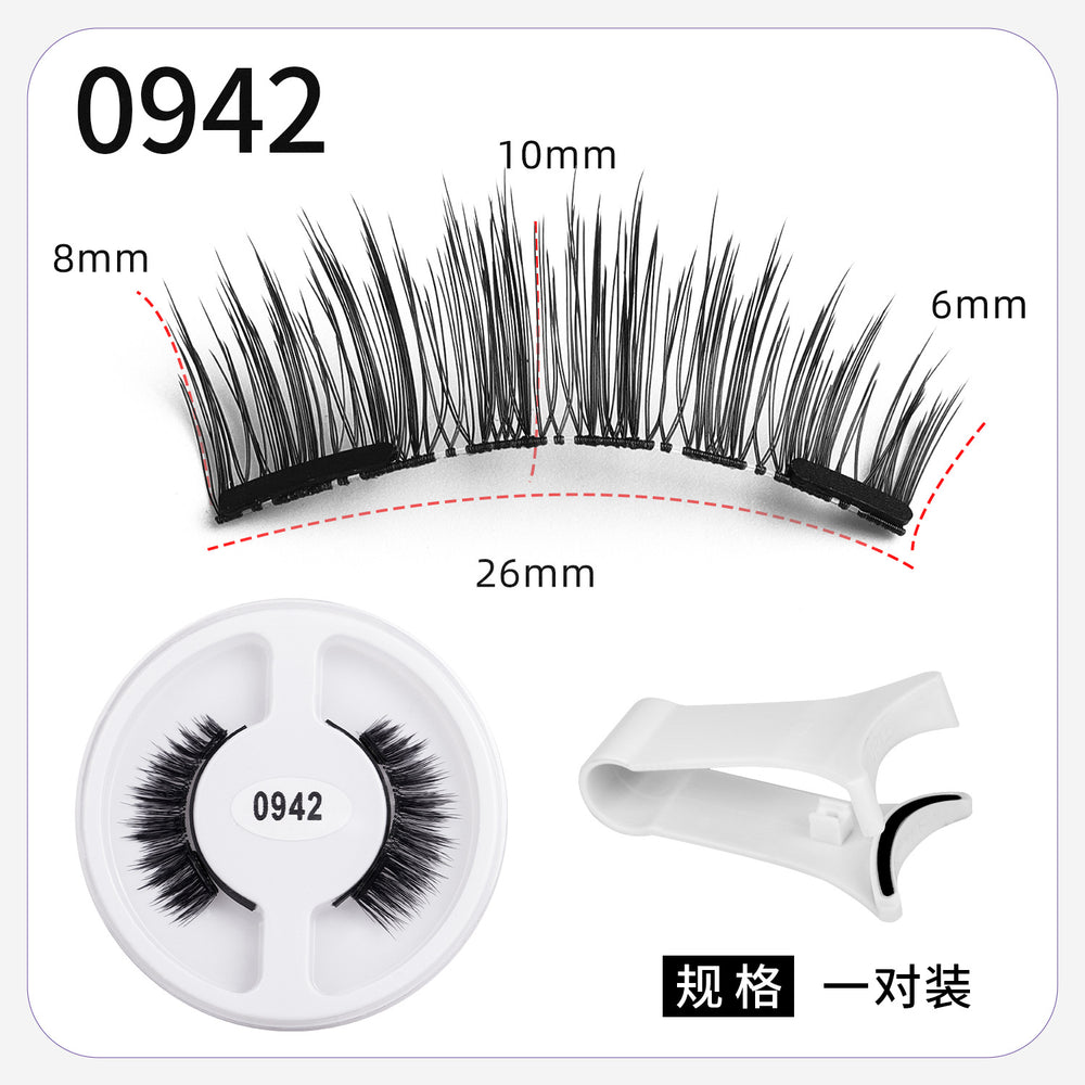 magnetic false eyelashes european and american magnetic eyelash set magneticeyelash qingdao factory smoky makeup