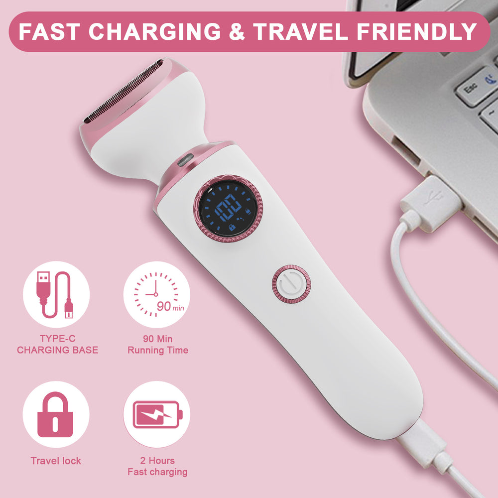 Five-in-one multifunctional shaver, women's hair removal device, electric hair removal device, armpit shaver, private parts hair removal knife