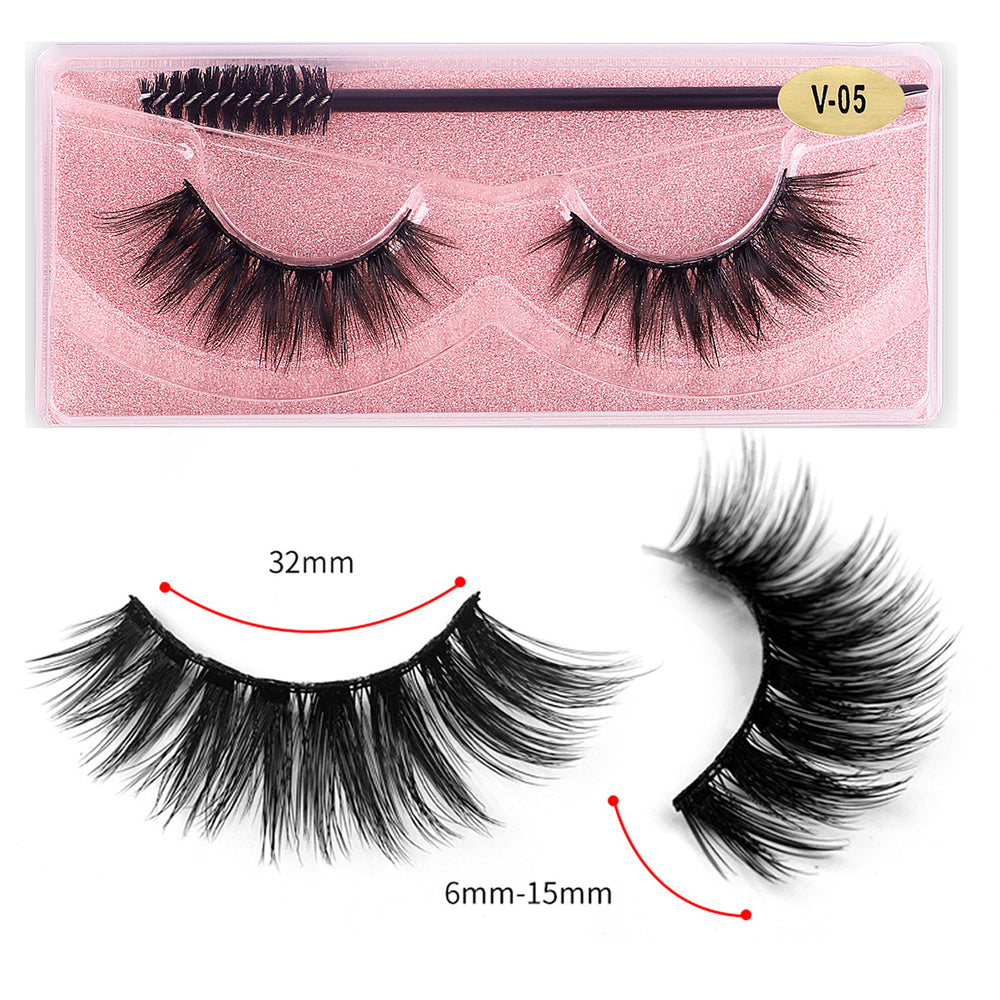 fashion fake eyelashes suit slim cross thick imitation mink eyelashes one-piece fashion style