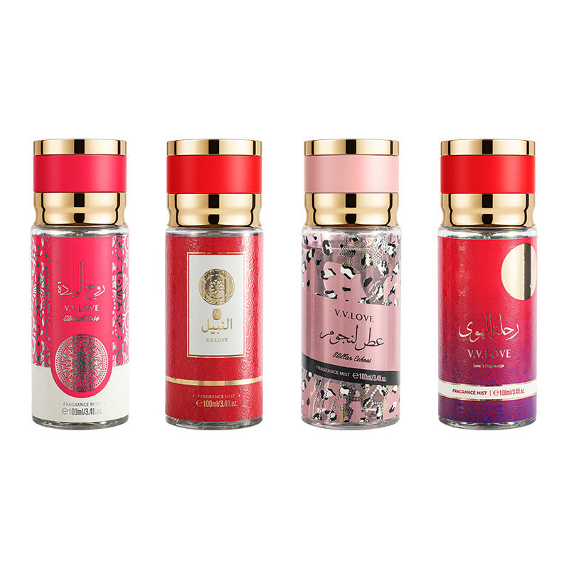 Middle eastern arabian style cross-border e-commerce perfume 100ml mixed body mist fruity fragrance body spray