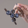 & rhinestone three-bead tea blue - 8cm