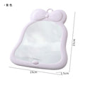 Bow foldable student plastic storage cosmetic mirror dormitory for home desktop vertical cute home table mirror