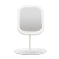 Led vanity mirror with light - bedroom dressing table, student dorm, desktop plastic storage, home decor mirror