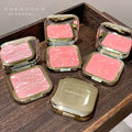 Makeup kakashow soft light gradient baked blush pearlescent fine shimmer shrink expansion color enhance complexion contour rouge