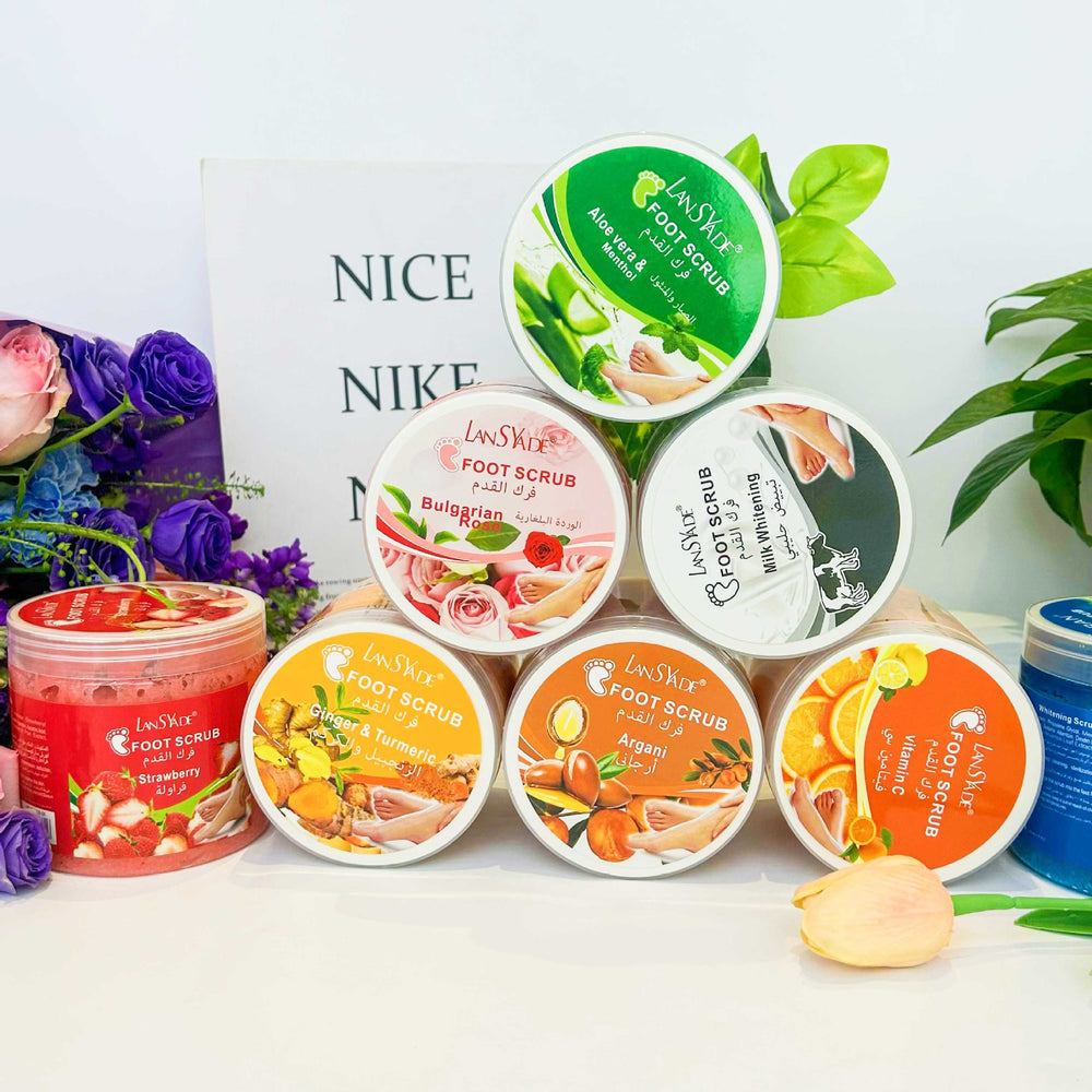 moisturizing body & foot scrub bath salts - deep cleansing, exfoliating, and dead skin removal with fragrant sea salt