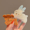 Sweetheart milk rabbit ~ cute acetic acid rabbit clip gentle girl heart hair clip home girl same style new hair accessories