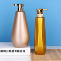 Body lotion and shower gel are packed in flat bottles, pet plastic empty bottles, press 500/750ml shampoo and lotion bottles