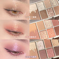 Makeup xixi soft glow and radiant eyes seven-color eye shadow palette waterproof pearlescent fine shimmer daily light makeup earthy eye shadow