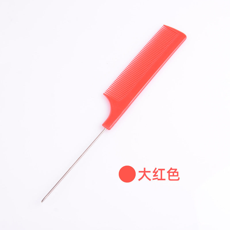 Hot-selling new hair styling comb, pin tail comb, plastic comb with steel pins, pp material, fine teeth, in stock, wholesale, volumizing