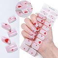 Zhengxiang custom gel nail stickers - icy sheer, cross-border, european & american style, uv curing, semi-cured nail stickers for amazon