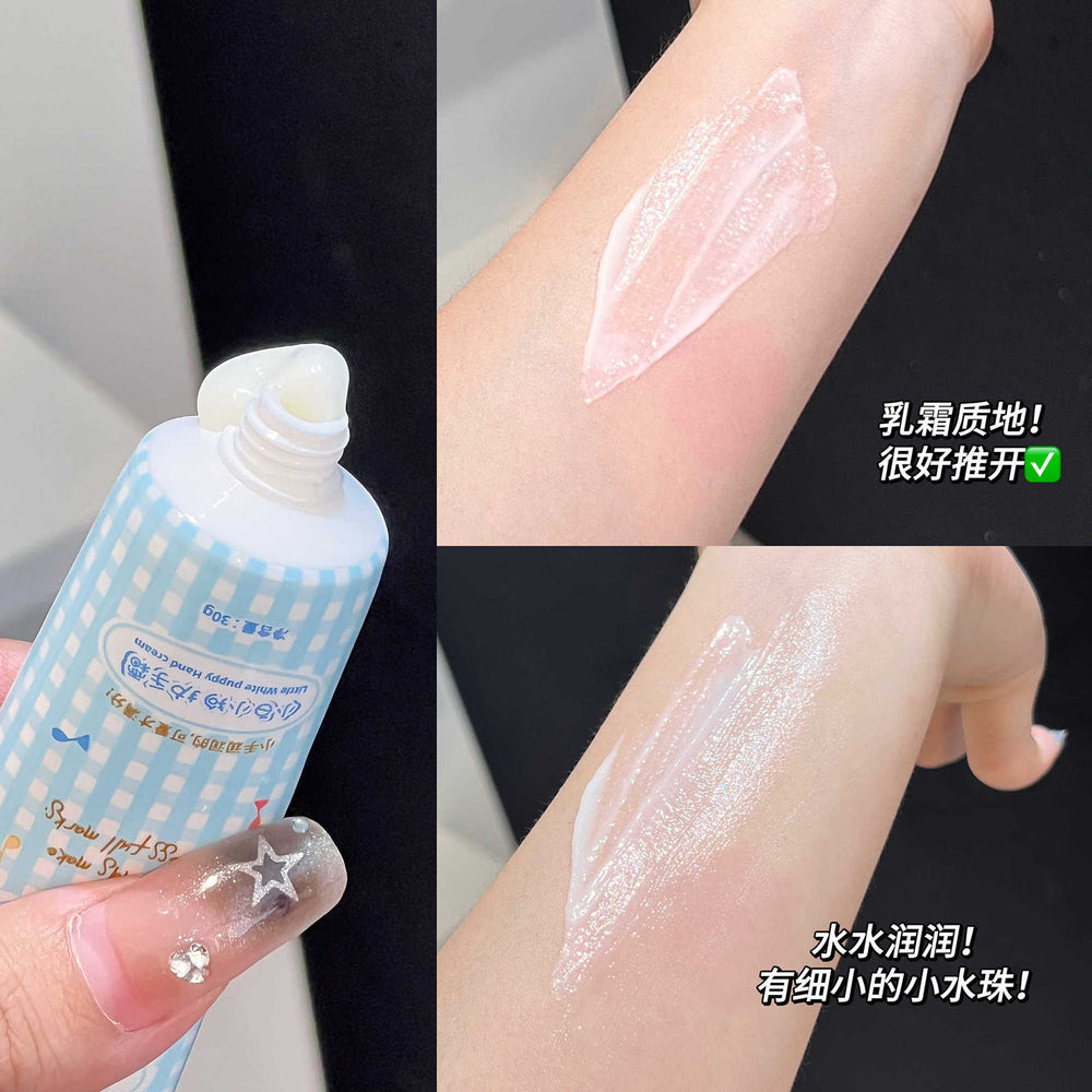 Jiujiu diary little white dog hand cream set - long-lasting fragrance, refreshing, non-greasy, moisturizing, and anti-chapping for men and women