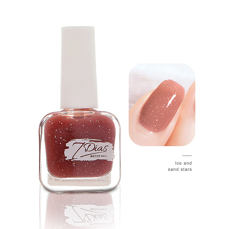 Nail polish manicure shop no-bake quick-drying long-lasting non-tearable fall and winter water-based non-peelable transparent nude nail polish