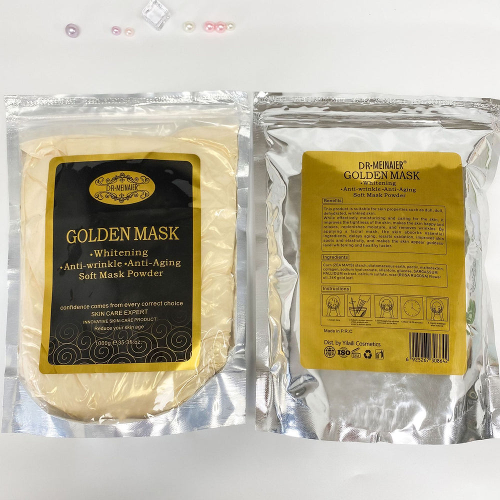 exclusive gold mask powder, royal formula, brightens skin tone, reduces fine lines, professional-grade gold powder, wholesale from vietnam