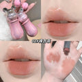 Gege bear cute moisturizing water-gloss lipstick student party pseudo-no makeup waterproof non-stick cup keychain lipstick