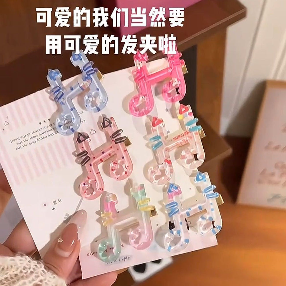 Girl student cartoon cat note hairpin sweet sweet girl bangs side hairpin headwear kids hair accessories headwear