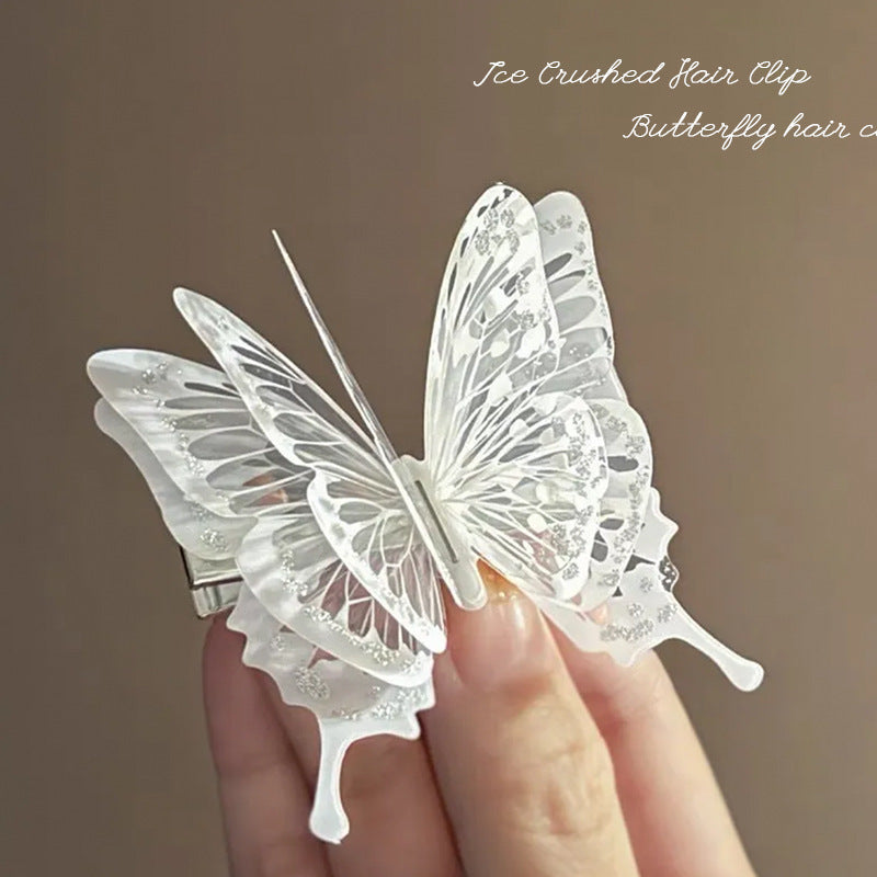 Forest style super fairy stereo butterfly hair clip for women new arrivalclassy side clip side duckbill clip girl elegant hairpin hair accessories