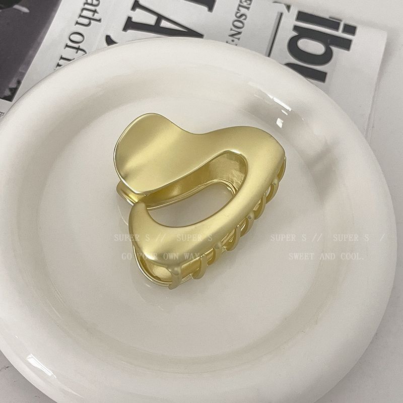 Cold style silver small gripper hair volume small shark clip metal niche style design clip hair clip female high-end
