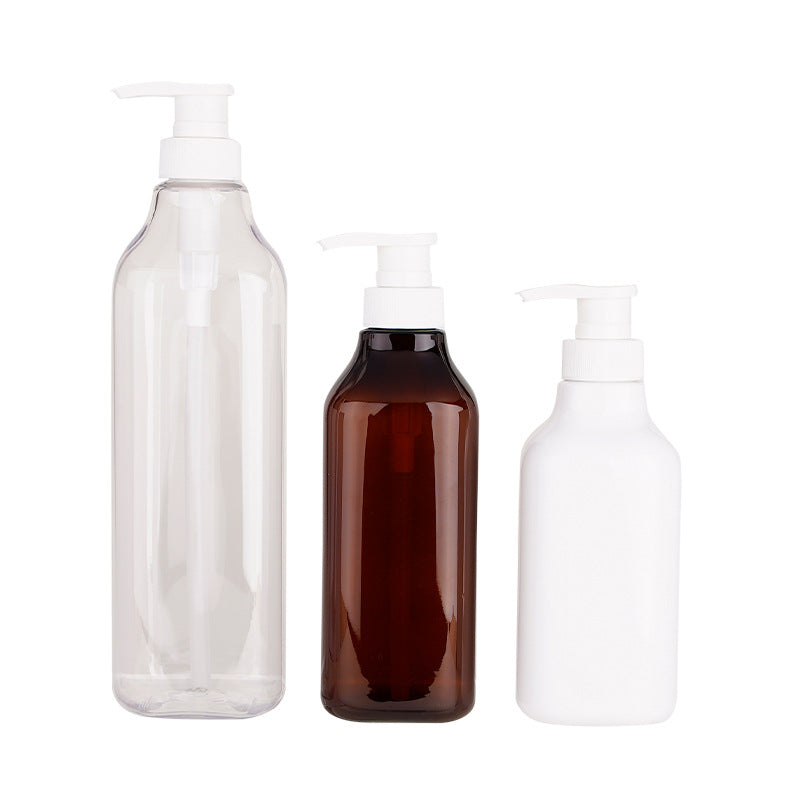 Multi-specification 300ml/500ml/750mlpet washing and care bottles, high-looking shampoo and hand sanitizer press bottles