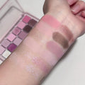 Capel fruit & vegetable 12-color eyeshadow palette - shimmer, matte, and glitter - european & american style dragon fruit pink & black eyeshadow palette - spicy girl makeup