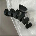Frosted n-shaped clip black-11.5cm
