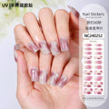 Zhengxiang personalized gel manicure stickers ins ice transparent phototherapy nails uv light nail stickers semi-cured manicure stickers gel