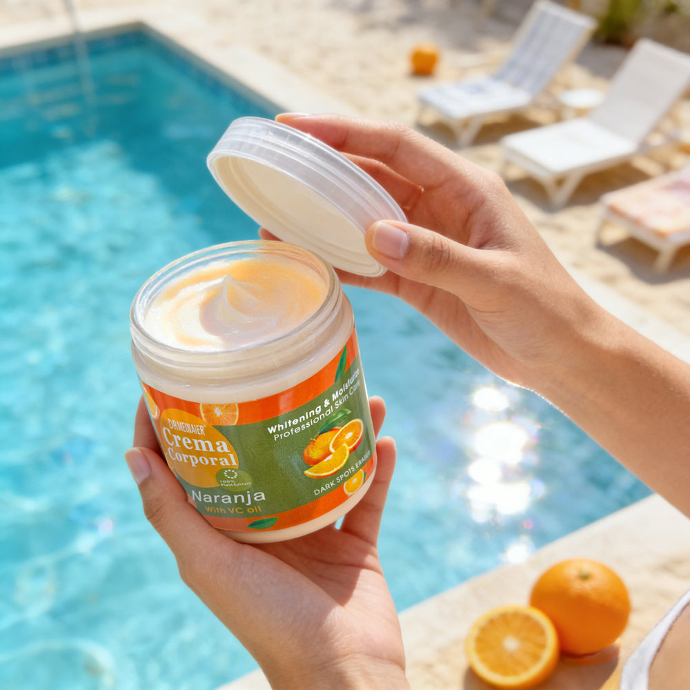 orange vc body lotion - all-over long-lasting moisturizing, improves keratosis pilaris (chicken skin), exfoliating body cream 350g - export quality