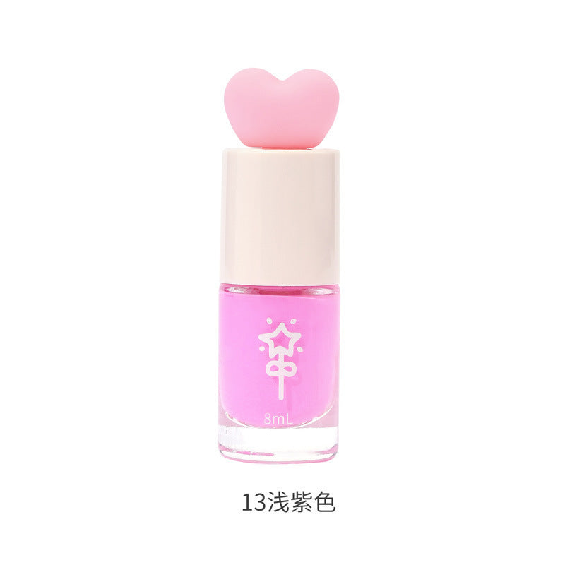 White nail polish water-based tearable whole sheet peel-off cute student new color no baking quick-drying quick-drying hot style fall and winter