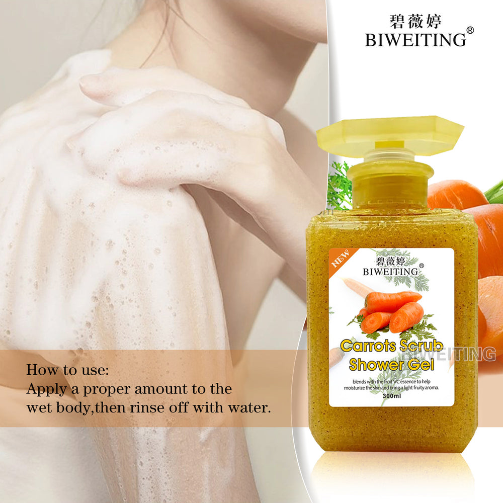 export scrub shower gel - deep cleansing, refreshing oil control, fragrant, skin softening, long-lasting scent, moisturizing body wash