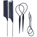 Hair braiding needle, hair braider, hair curler, 8-piece set, hair styling hair accessories, hairdressing tools, fishbone braid, steel needle comb