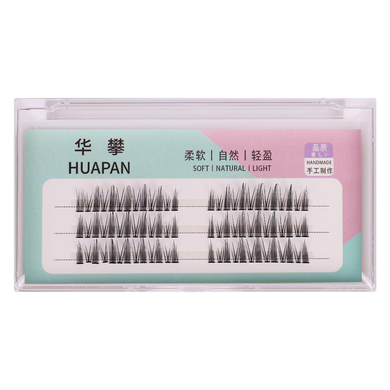 Segmented false eyelashes non-glue diy big devil sunflower eyelashes single cluster cos comic style little devil eye tail