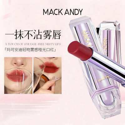 Marco andy kiss mist matte lipstick women's velvet matte matte lipstick that won't stain the cup and won't lose pigment