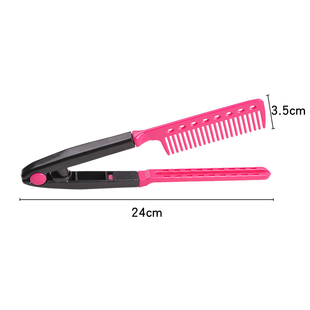 Straightening and styling comb two-in-one 90% off stacked comb hairdressing salon hair salon tools dense tooth comb wholesale